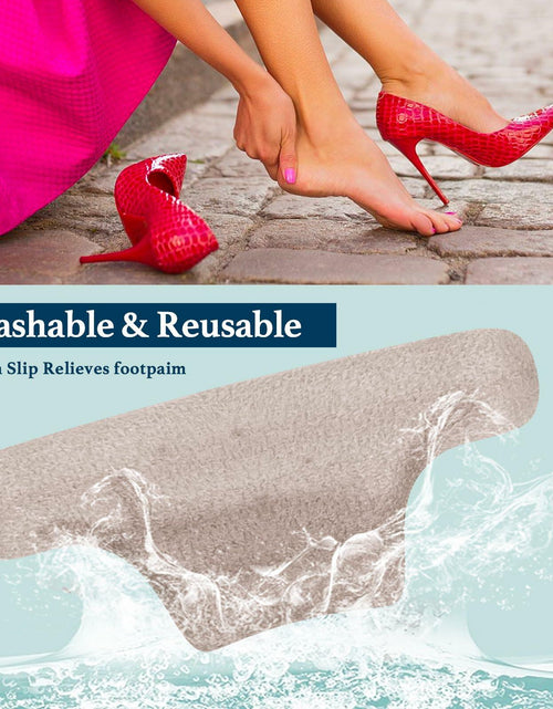 Load image into Gallery viewer, mickee Gel Heel Cushion Pads Inserts for Men Women One Size Shoes 3 Pairs
