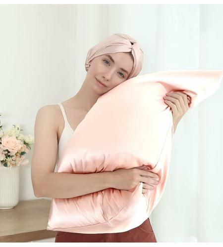 CHASESUN Silky Satin Pillowcase Envelope Closure Anti Wrinkle Champagne 29x20
