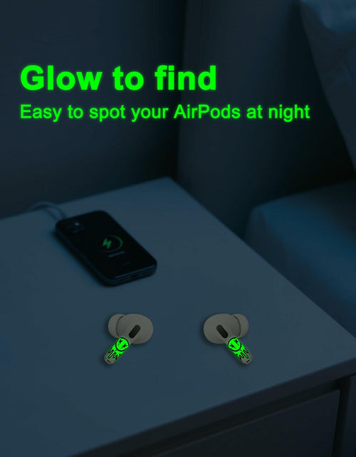 Load image into Gallery viewer, ROCKMAX Luminous AirPods Skins 2nd Gen Skull 237 Glow Sticker Wraps
