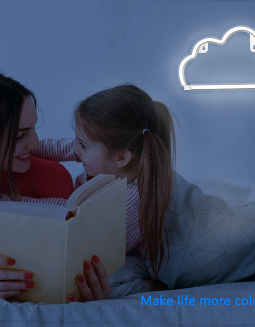 Load image into Gallery viewer, [Like New] BerniceKelly Cloud Neon Signs LED Wall Decor Battery USB Powered White

