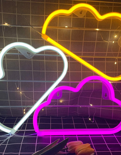Load image into Gallery viewer, [Like New] BerniceKelly Cloud Neon Signs LED Wall Decor Battery USB Powered White

