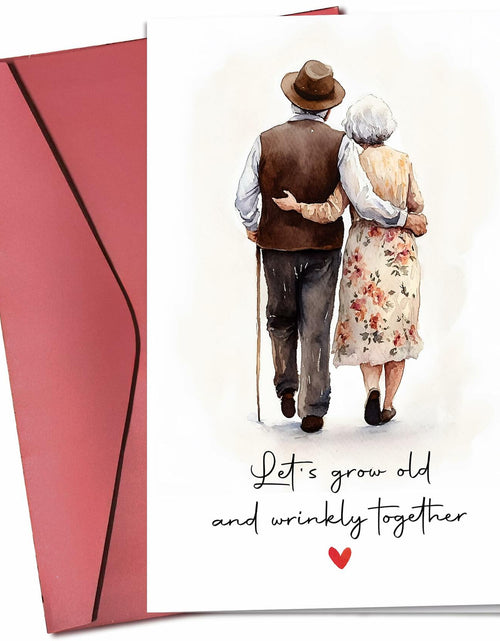 Load image into Gallery viewer, Pawzity Anniversary Birthday Card for Couple 5.3x8in with Envelope Color04
