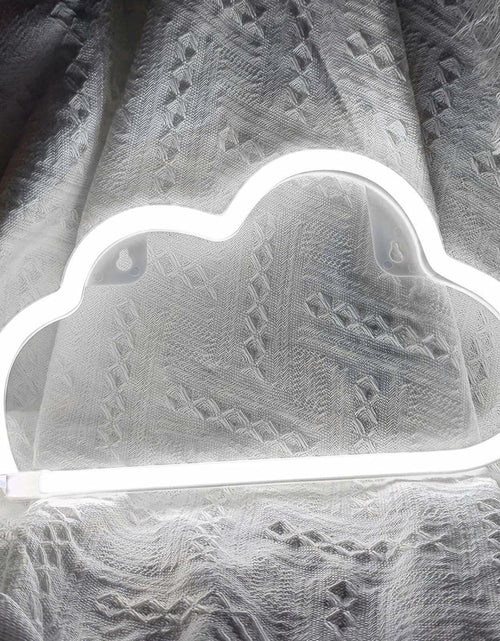 Load image into Gallery viewer, [Like New] BerniceKelly Cloud Neon Signs LED Wall Decor Battery USB Powered White
