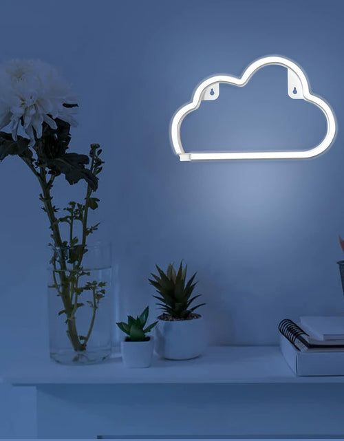 Load image into Gallery viewer, [Like New] BerniceKelly Cloud Neon Signs LED Wall Decor Battery USB Powered White
