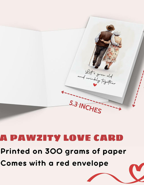 Load image into Gallery viewer, Pawzity Anniversary Birthday Card for Couple 5.3x8in with Envelope Color04
