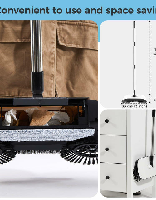 Load image into Gallery viewer, SumYanHing Sweeper Cleaner with 7 Replacement Parts for Hardwood Floors Blue
