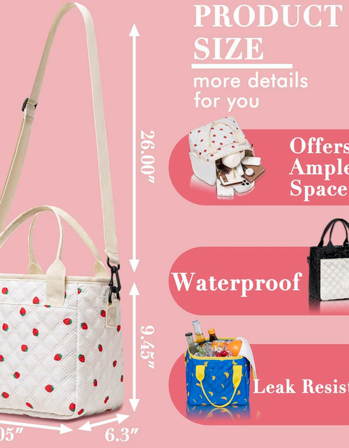 Load image into Gallery viewer, TuErCao Pineapple Insulated Lunch Box Small Portable Lightweight Nylon
