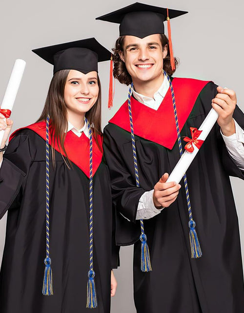 Load image into Gallery viewer, Slergut White Graduation Cords 67" Long Tassels Honor Accessories

