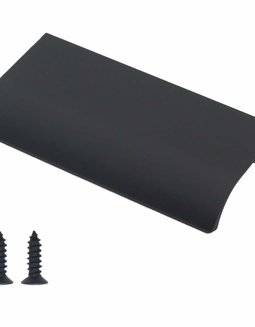 Load image into Gallery viewer, HANIHUA 10 Pcs Black Finger Pulls Drawer Handles 3.15in Aluminum
