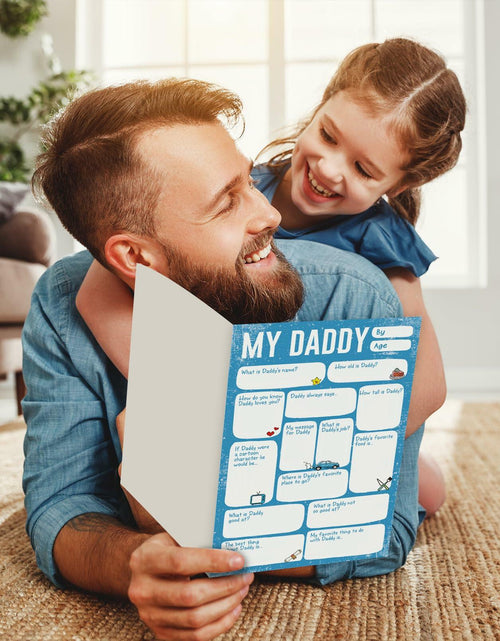 Load image into Gallery viewer, CSMOSJgreetings DIY Father’s Day Card Fill in the Blank Thank You Card from Son
