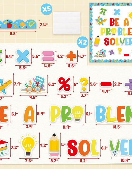 Load image into Gallery viewer, Mosailles Spanish Bulletin Board Paper Stickers Set 54pcs  School Decor

