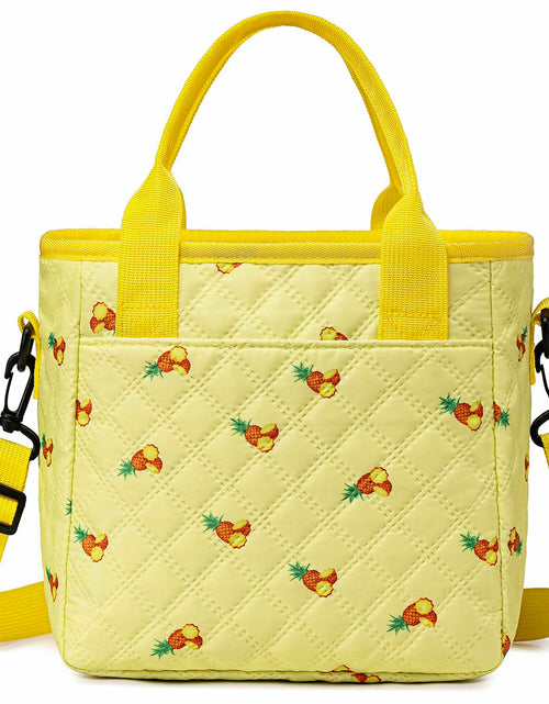 Load image into Gallery viewer, TuErCao Pineapple Insulated Lunch Box Small Portable Lightweight Nylon
