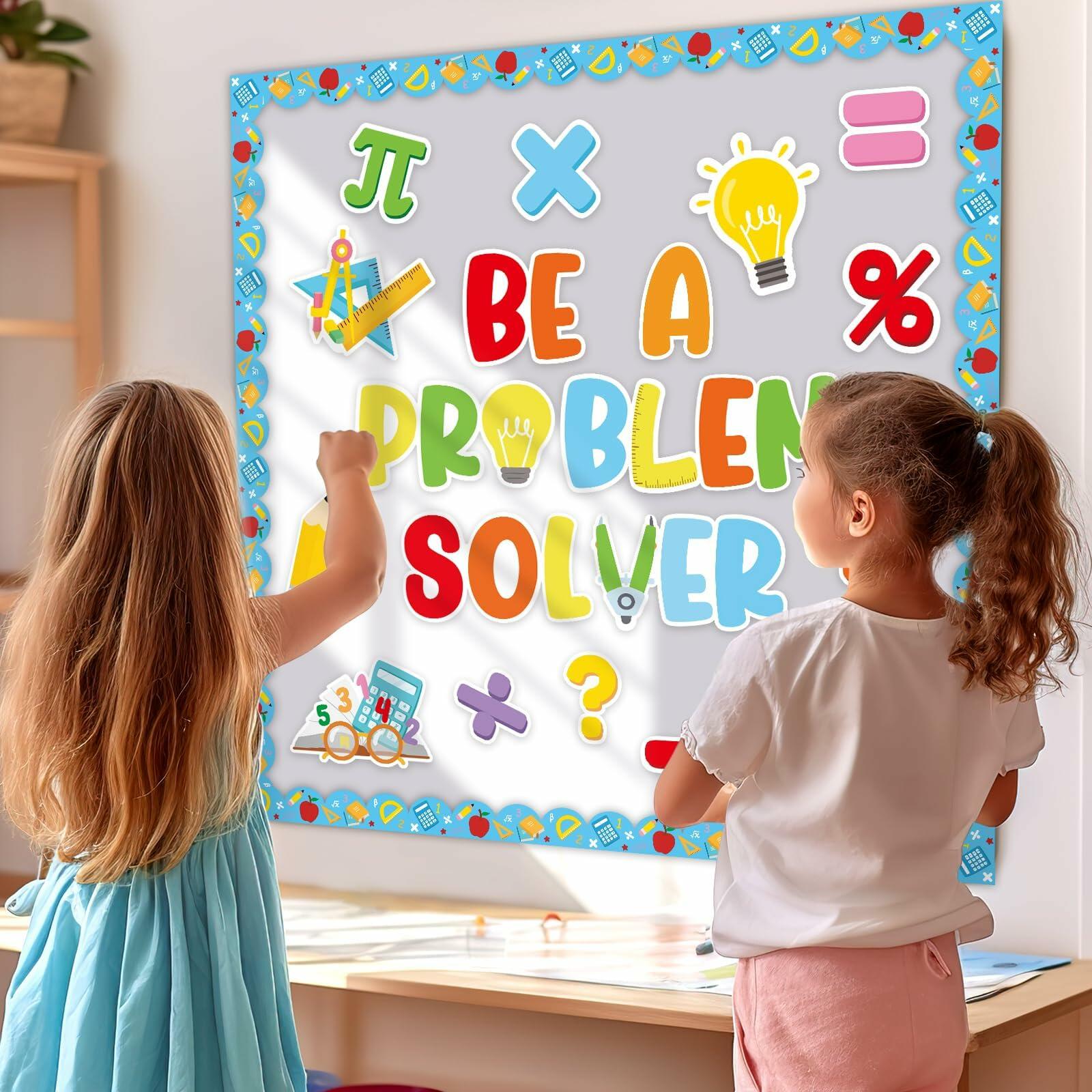 Mosailles Spanish Bulletin Board Paper Stickers Set 54pcs  School Decor