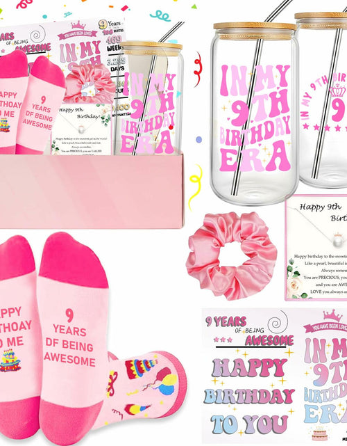 Load image into Gallery viewer, FUVLIFE 7 Year Old Girl Birthday Gifts Glass Decorations Theme 7 Size M 7
