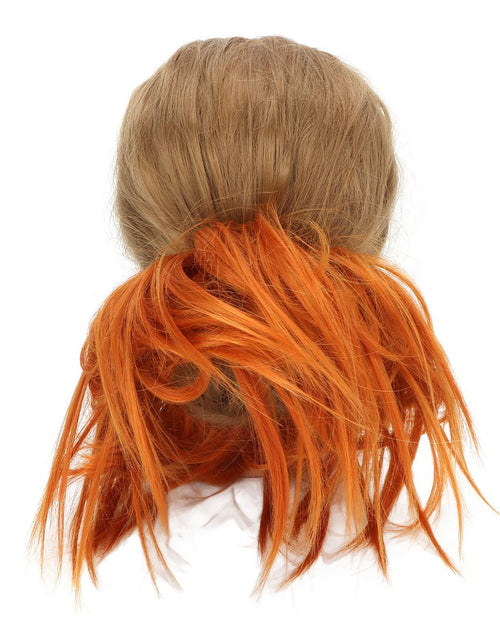 Load image into Gallery viewer, Sonew Messy Bun Hair Piece Ponytail Tousled Updo Soft High Elastic Orange
