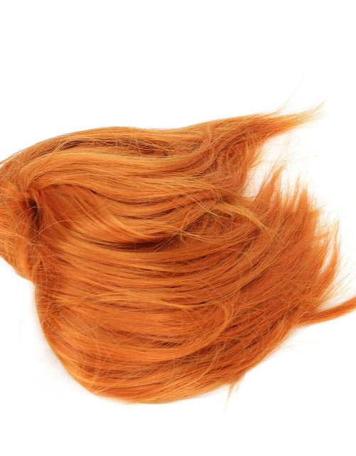 Load image into Gallery viewer, Sonew Messy Bun Hair Piece Ponytail Tousled Updo Soft High Elastic Orange

