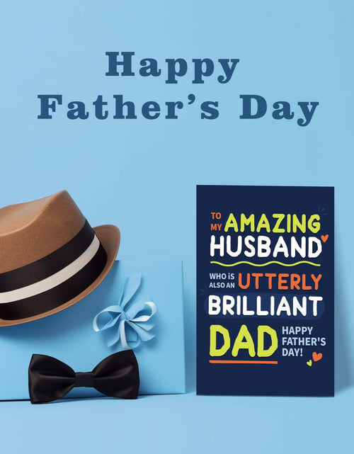 Load image into Gallery viewer, IDU Fathers Day Card for Husband from Wife Emotional Dual Roles ZN167
