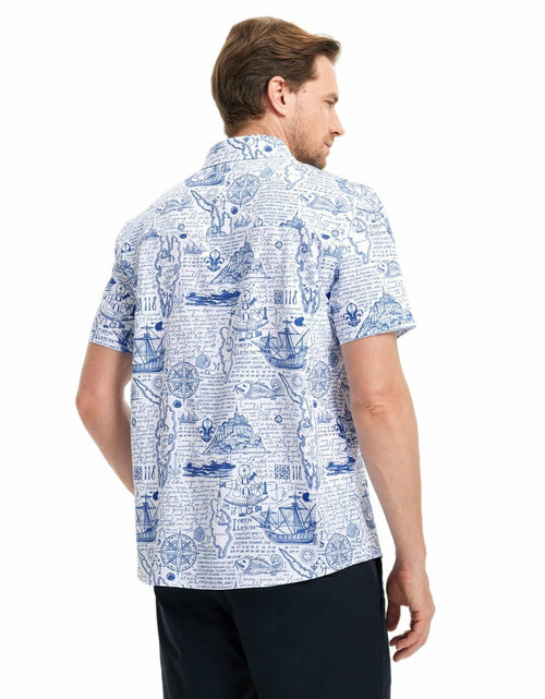 Load image into Gallery viewer, M MAELREG Men’s Floral Button Down Shirt Casual Summer Beach Cruise Top
