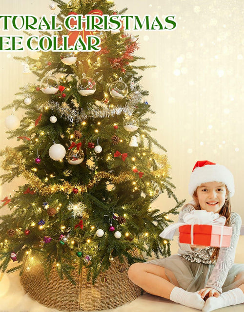 Load image into Gallery viewer, [Like New] Rocinha Rattan Christmas Tree Collar 26" Rustic Farmhouse Style Seagrass Large
