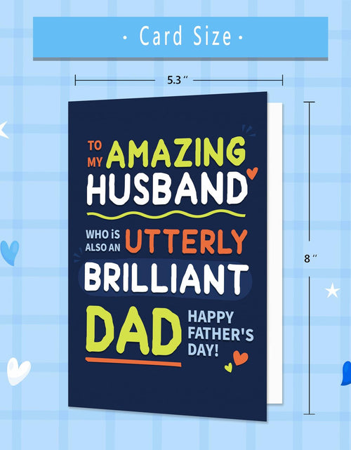 Load image into Gallery viewer, IDU Fathers Day Card for Husband from Wife Emotional Dual Roles ZN167
