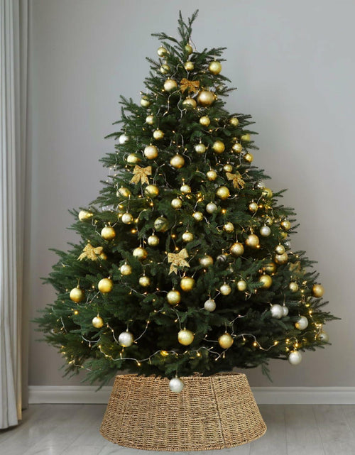 Load image into Gallery viewer, [Like New] Rocinha Rattan Christmas Tree Collar 26" Rustic Farmhouse Style Seagrass Large
