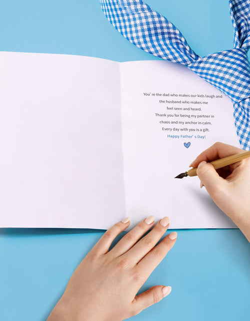 Load image into Gallery viewer, IDU Fathers Day Card for Husband from Wife Emotional Dual Roles ZN167
