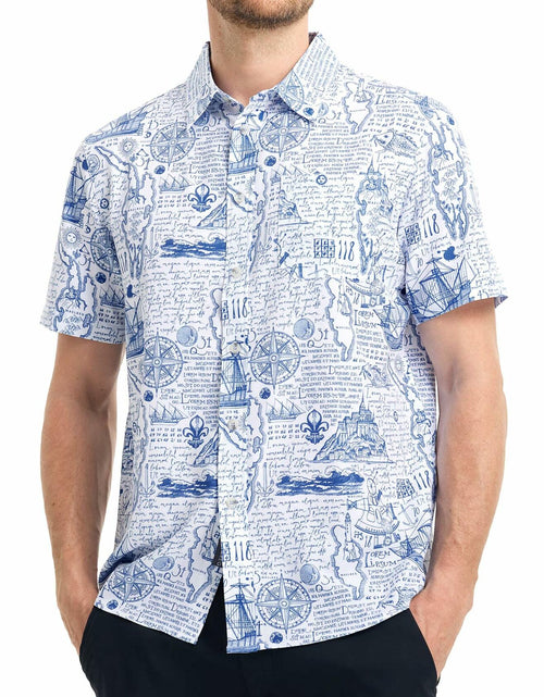 Load image into Gallery viewer, M MAELREG Men’s Floral Button Down Shirt Casual Summer Beach Cruise Top
