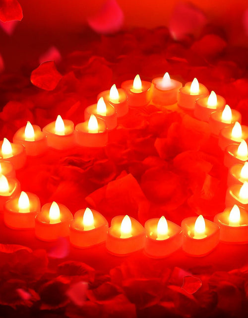 Load image into Gallery viewer, [Like New] LSVGSAK Romantic LED Candle Lights &amp; 1000pcs Red Rose Petals Set
