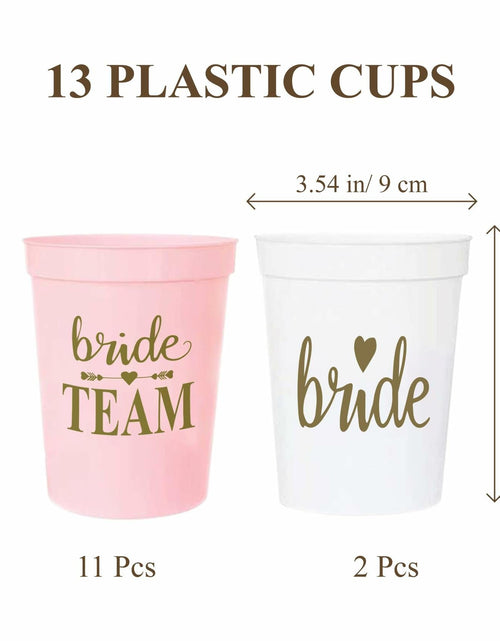 Load image into Gallery viewer, [Like New] LADY&amp;HOME Plastic Party Cups 16oz Reusable 15 Pack White Wedding
