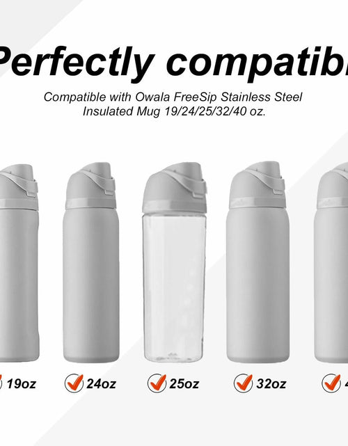 Load image into Gallery viewer, PEUTIER 3pcs Black Stopper for Owala FreeSip Bottle Lid Seal Silicone Plug
