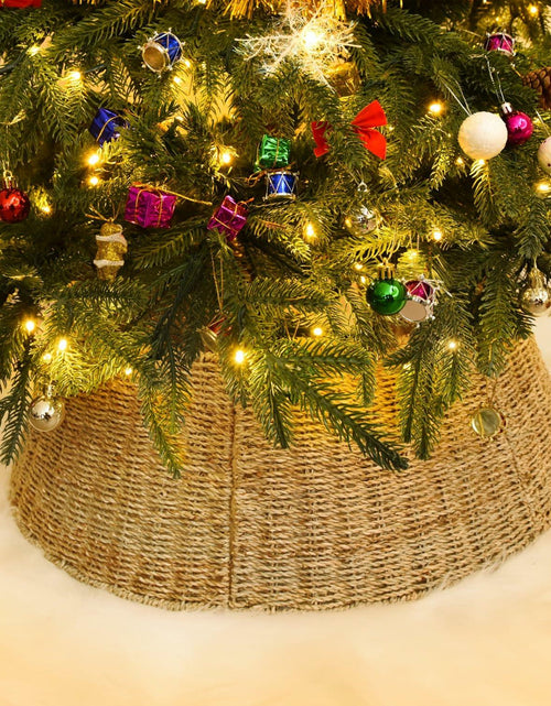 Load image into Gallery viewer, [Like New] Rocinha Rattan Christmas Tree Collar 26" Rustic Farmhouse Style Seagrass Large

