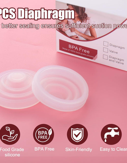 Load image into Gallery viewer, Mity rain 2pcs Silicone Diaphragm for Momcozy M5 Breast Pump Replacement Parts
