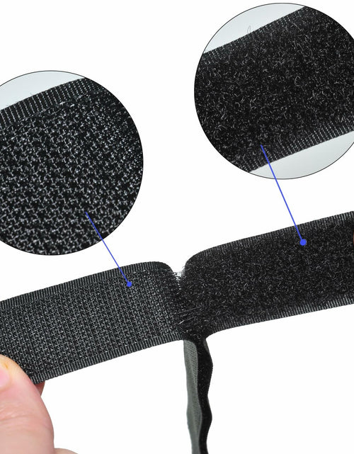Load image into Gallery viewer, BQS 6 Yards Sew On Hook Loop Strips Nylon Fastener Black 1" Width
