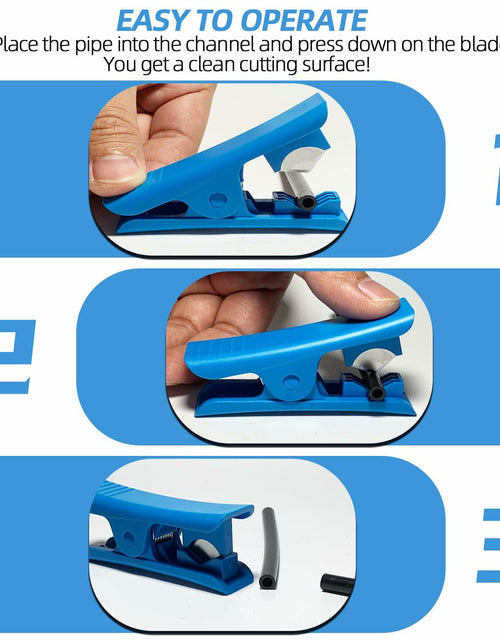 Load image into Gallery viewer, Spalolen Plastic Tubing Cutter Tool Hose Pipe Cutter for Nylon PVC 3/8" OD
