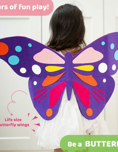 Load image into Gallery viewer, jackinthebox Butterflies Costume Craft Kit 3 Craft Projects Ages 3-5 OPEN BOX
