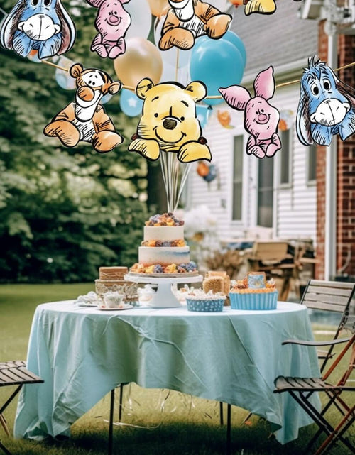 Load image into Gallery viewer, HOTIMO 8 PCS Winnie Baby Shower Banner Party Decor Multicolor Cartoon
