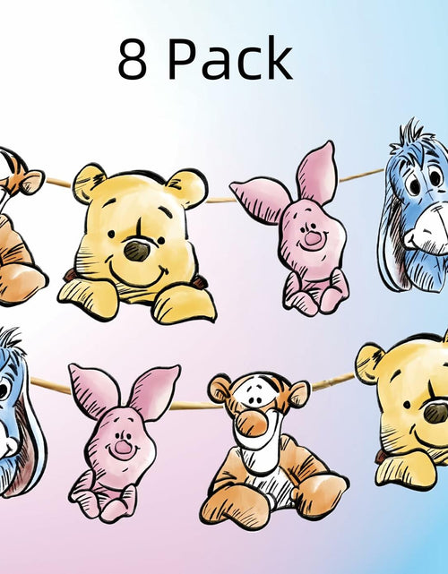 Load image into Gallery viewer, HOTIMO 8 PCS Winnie Baby Shower Banner Party Decor Multicolor Cartoon
