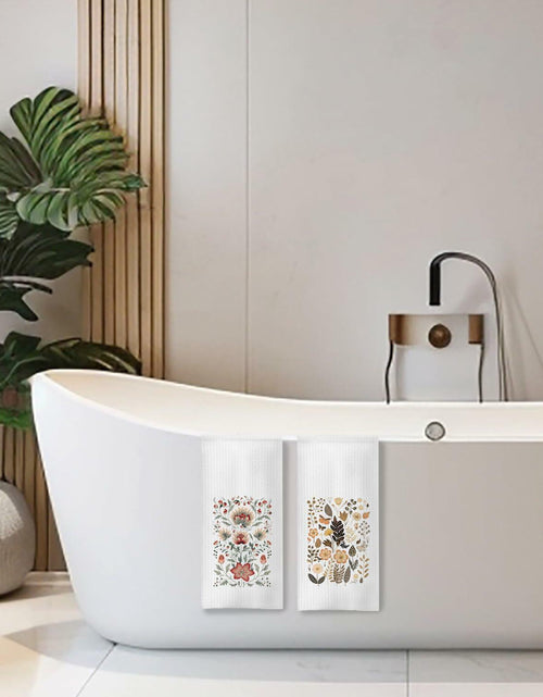 Load image into Gallery viewer, COWEB Pink Cheetah Decorative Hand Towels Set of 2 16x24 Inches
