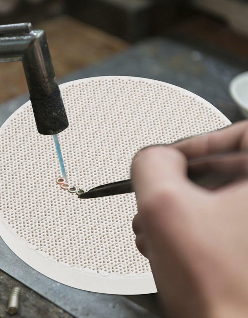 Load image into Gallery viewer, Tofficu Quartz Honeycomb Soldering Board Round 5.11x5.11x0.47in 2pcs As Shown
