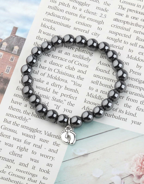 Load image into Gallery viewer, LQRI Bead Bracelet New Dad Gift Daddy To Be Pregnancy Announcement Small
