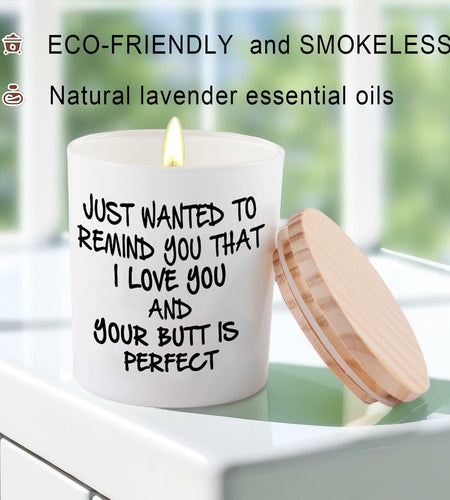 BFJLIFE Lavender Scented Soy Candle Gift for Women Girlfriend Wife 3.25x2.75in