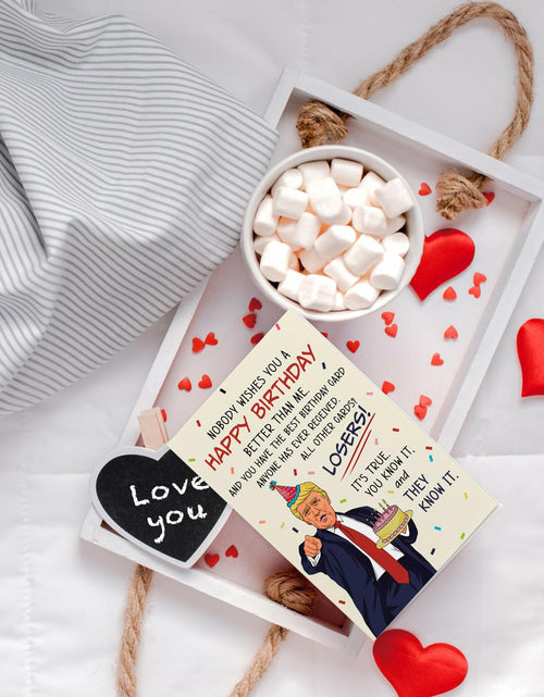 Load image into Gallery viewer, Pawzity Funny Fathers Day Card for Dad 5.3x8in Red Envelope Single
