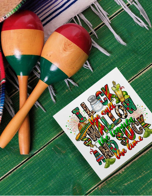 Load image into Gallery viewer, MIOOKISS Cinco De Mayo Rustic Wooden Box Sign 5x5 inch I Lock The Salt
