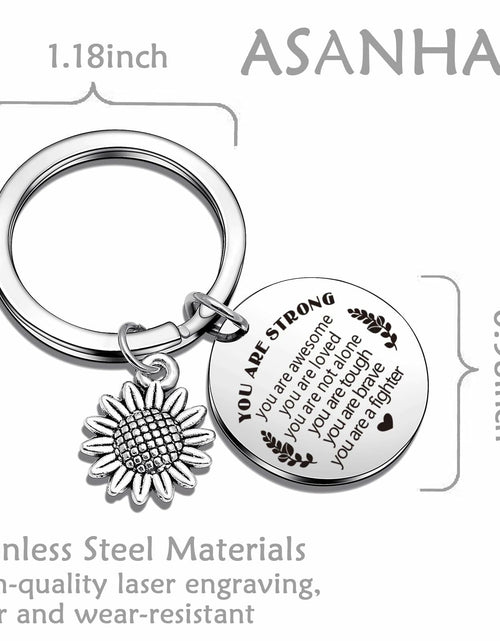 Load image into Gallery viewer, ASANHAO Get Well Soon Keychain Cancer Survivor Support Gift 1.18″
