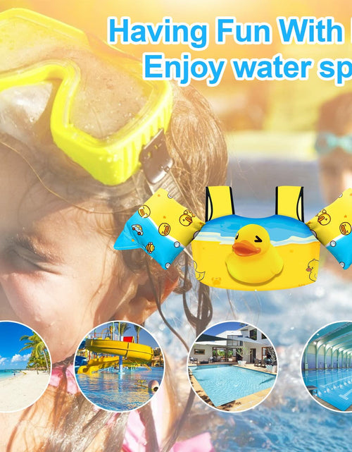 Load image into Gallery viewer, Chriffer Kids Swim Vest Life Jacket 30-55lbs Toddler Floaties with Arm Wings
