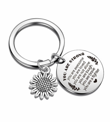 ASANHAO Get Well Soon Keychain Cancer Survivor Support Gift 1.18″