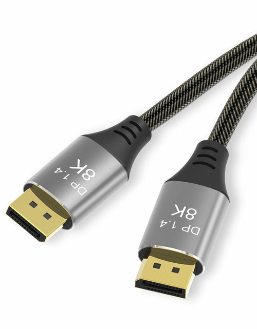 Load image into Gallery viewer, Eaeon 6.6ft DisplayPort 1.4 Cable 8K60Hz 4K144Hz Braided Gray
