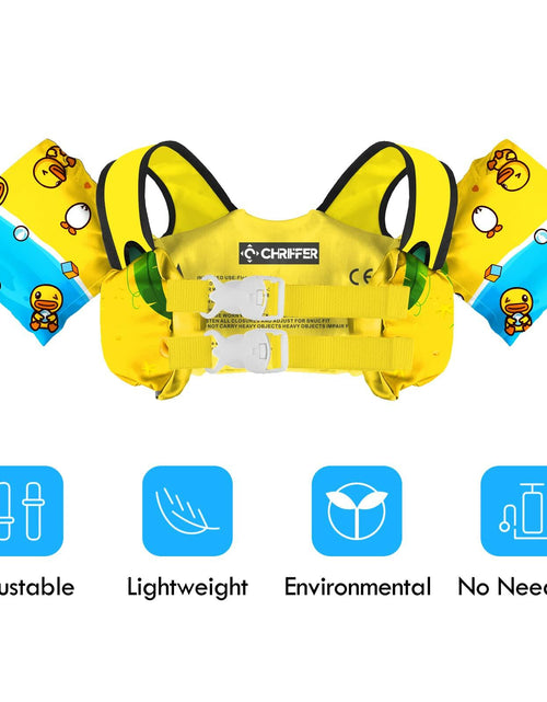 Load image into Gallery viewer, Chriffer Kids Swim Vest Life Jacket 30-55lbs Toddler Floaties with Arm Wings
