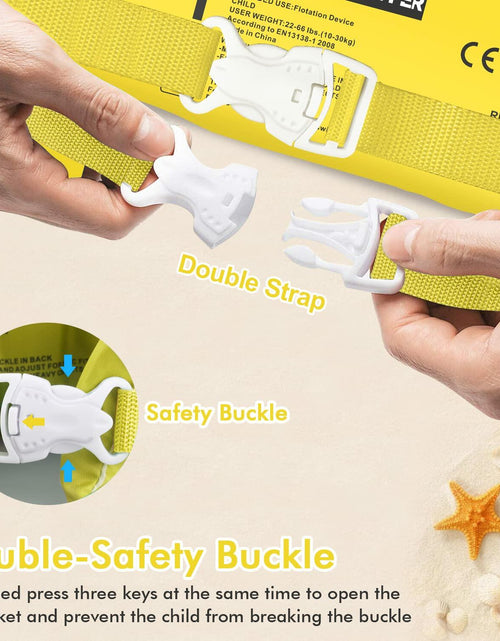 Load image into Gallery viewer, Chriffer Kids Swim Vest Life Jacket 30-55lbs Toddler Floaties with Arm Wings
