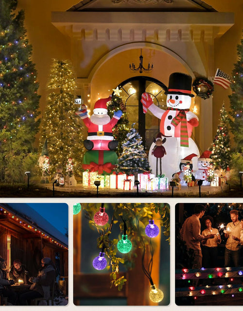 Load image into Gallery viewer, DomiHue Solar Lights Outdoor Waterproof 60LED 36ft String Lights Multicolor
